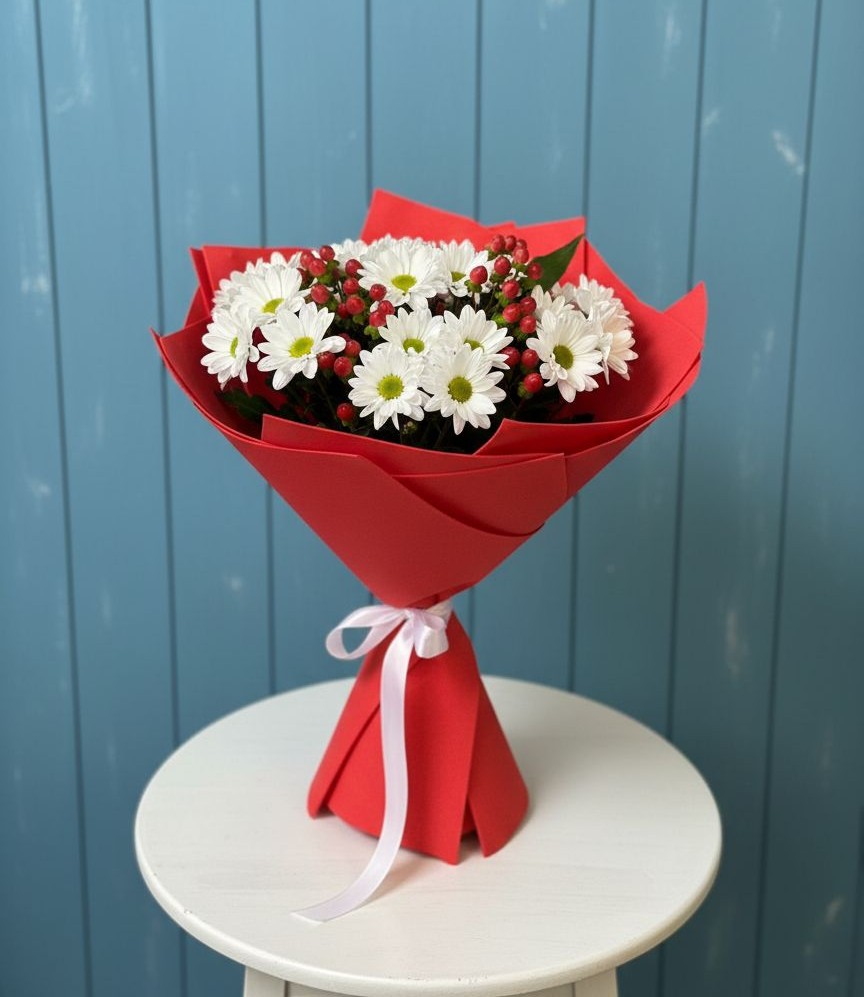 Букет цветов из: Хризантемы в Комаровском