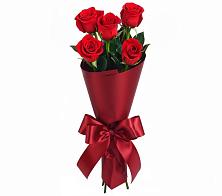 Букет 5 Красных роз Эдлесс Лав в Комаровском