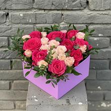 Цветочная композиция из Розы в коробке #REPLACE_PRED# Комаровском