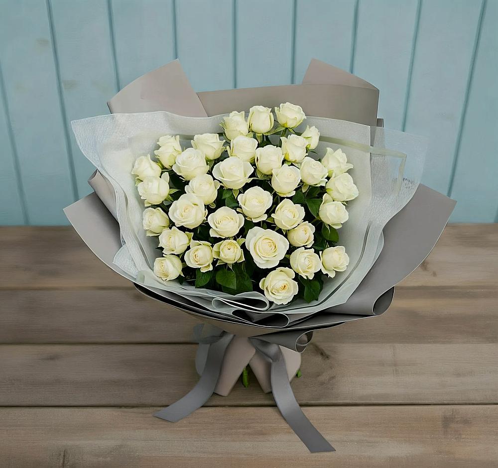 Букет Белоснежная нежность в Комаровском