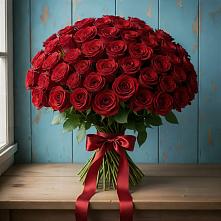 Букет Красные розы Блэк Меджик в Комаровском