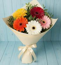 Букет цветов из:  Герберы в Комаровском