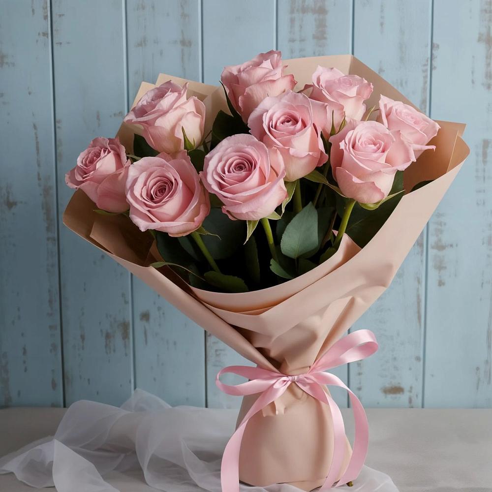 Букет цветов из: Розы в Комаровском