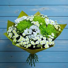 Букет цветов из:  Хризантемы #REPLACE_PRED# Комаровском