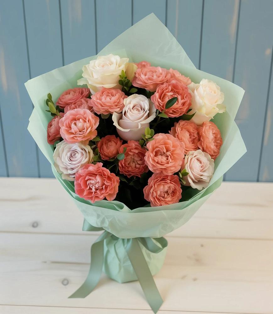 Букет цветов из: Розы в Комаровском